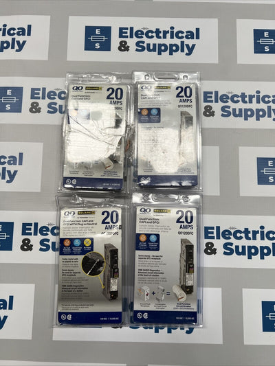 Square D | QO120DFC | 20 Amp | 120 Volt | 1 Pole | Dual Function AFCI/GFCI Circuit Breaker