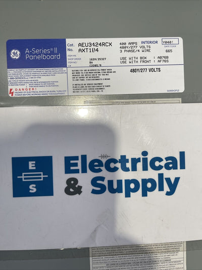 General Electric | AEU3424RCX | 400 Amp | 480Y/277 Volt | 3PH | 4W | NEMA 3R | Raintight 76” Main Lug Panelboard Switch