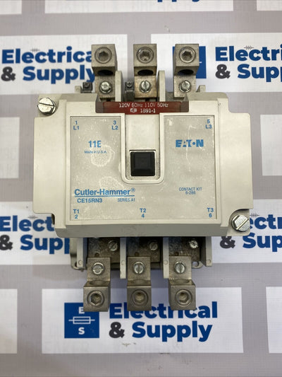 Eaton/Cutler-Hammer | CE15RN3A | 200 Amp | 110/120 Volt | 3 Pole | Size R IEC Contactor Freedom Series