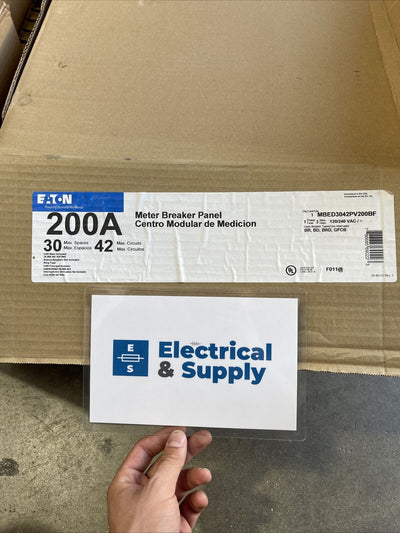 Eaton | MBED3042PV200BF | 200 Amp | 120/240 Volt | 3W | NEMA 3R | 1PH | 30 Space Outdoor Breaker Meter