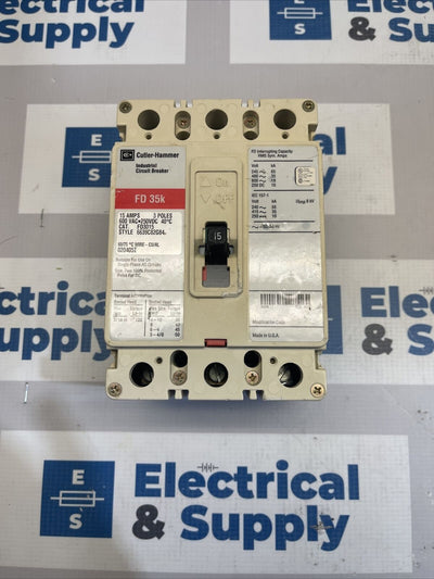 Cutler-Hammer/Eaton | FD3015 | 15 Amp | 600 Volt | 3 Pole | FD 35k Circuit Breaker Flaw