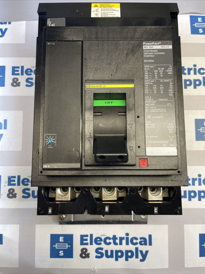 Square D | MGA36500 | 500 Amp | 600 Volt | 3 Pole | PowerPact Circuit Breaker