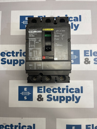 Square D | HDL36090 | 90 Amp | 600 Volt | 3 Pole | New Circuit Breaker