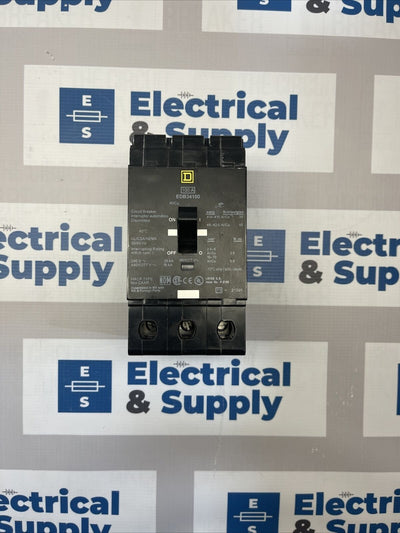 Square D | EDB34100 | 100 Amp | 480 Volt | 3 Pole | Circuit Breaker