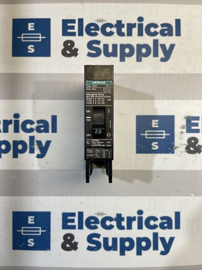 Siemens | BQD120 | 20 Amp | 277 VAC | 1 Pole | Circuit Breaker