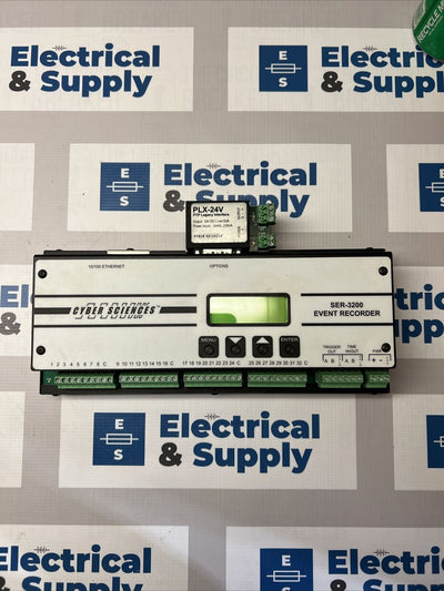 Cyber Sciences | SER3200PTP | 24 Volt | Event Recorder | New Surplus