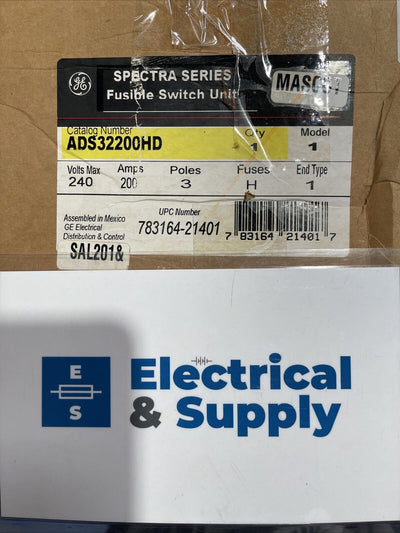 General Electric | ADS32200HD | 200 Amp | 240 Volt | 3 Pole | Twin Panelboard Switch